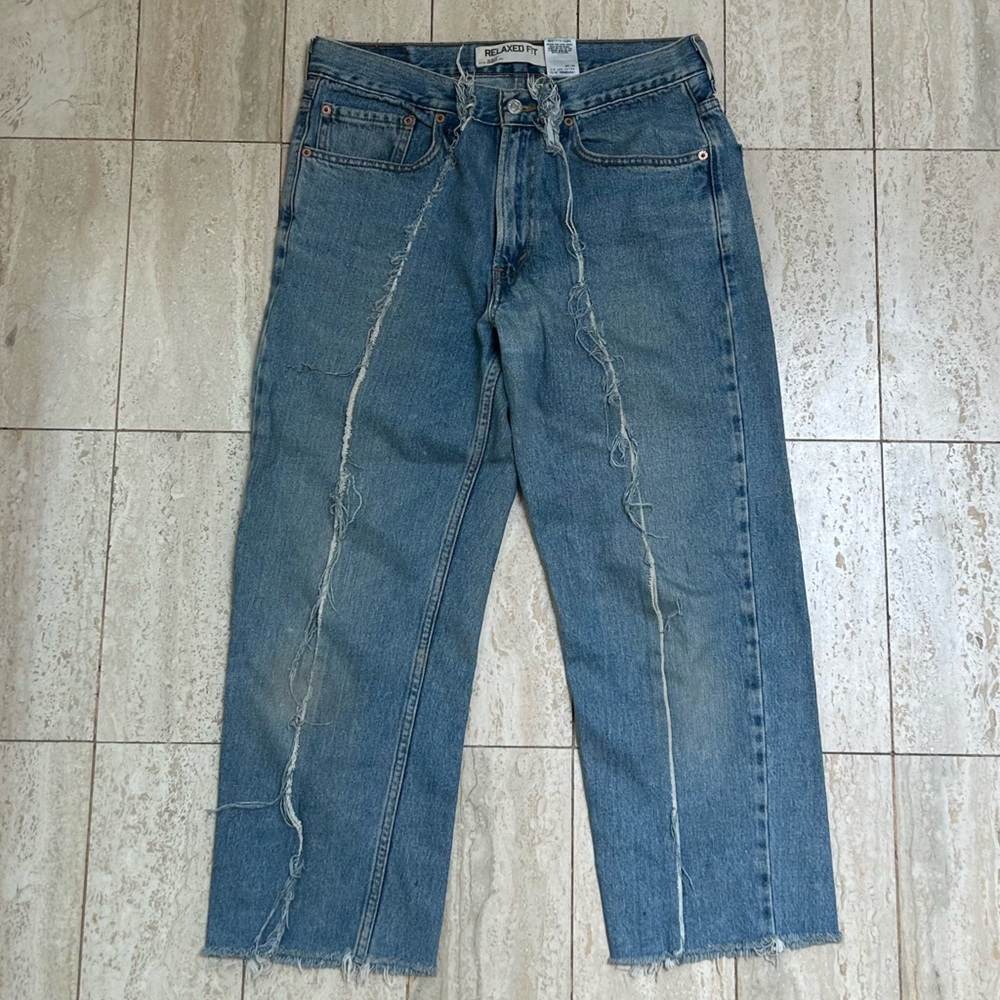 Levi's Reworked Vintage Relaxed Fit 550 Jeans (33/32) - Light Blue Wash